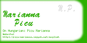 marianna picu business card